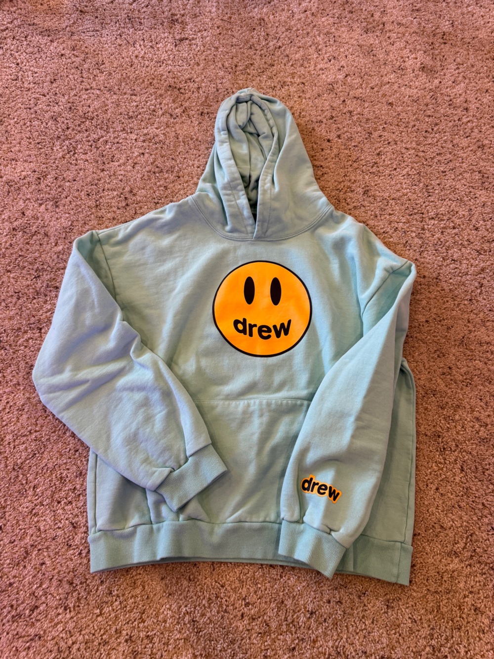 drew house Mint Pullover Hoodie with Gold Logo Tag